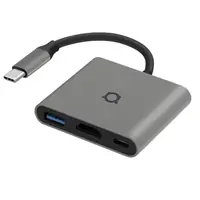 Hub USB-C Adda Collins HUB-001-GM, 3 portni, USB3.0, Type C PD 100W, HDMI 4k 30HZ, gun metal Hub USB-C Adda Collins HUB-001-GM, 3 portni, USB3.0, Type C PD 100W, HDMI 4k 30HZ, gun metal